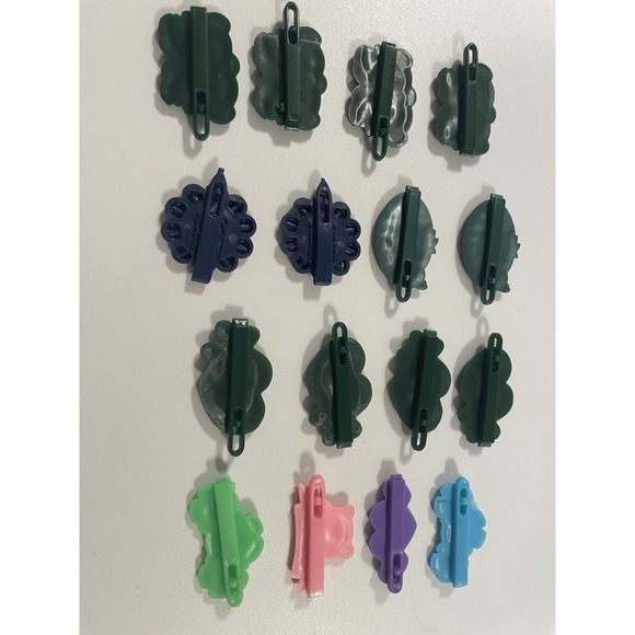 Vtg lot Girls Novelty Hair Clip Barrette Flower Puppy‎ Smile Heart 80s 90s Y2K - Picture 11 of 14